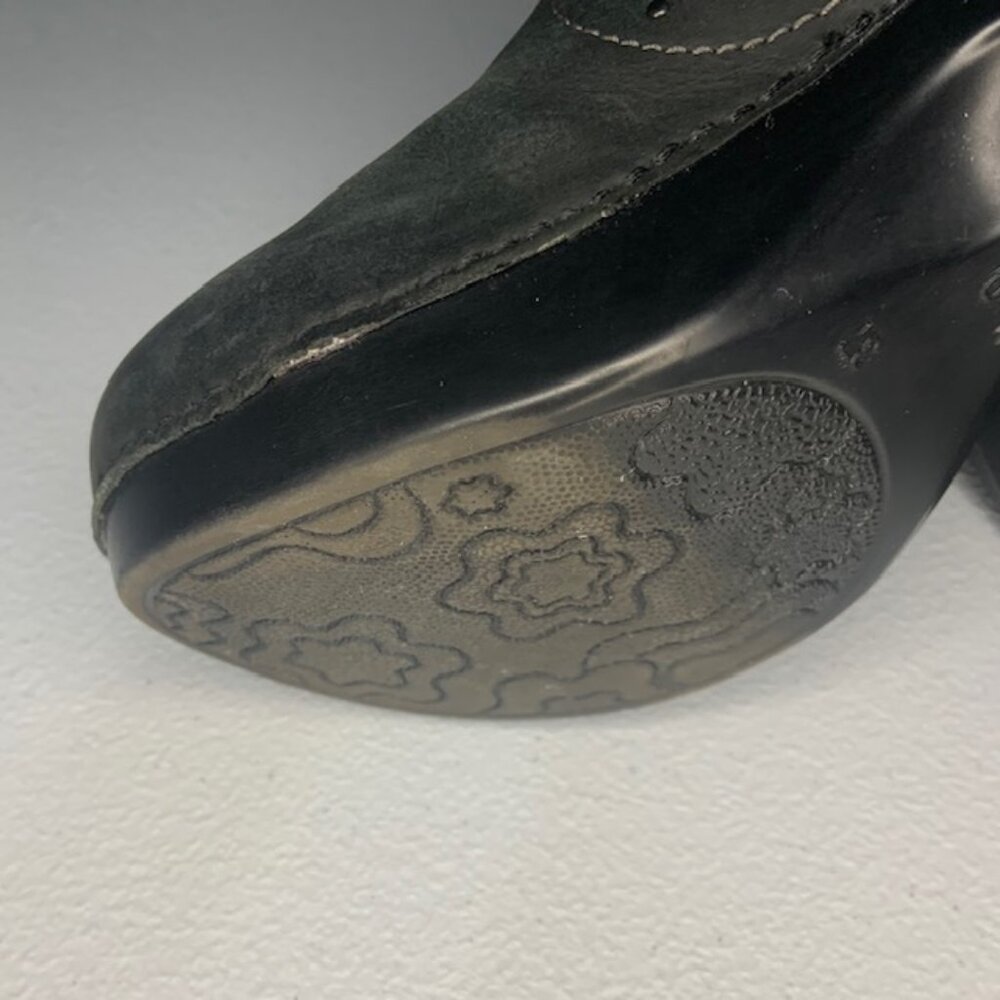 Dansko Stormy Leather Shearling Lined Clog Boots Cabin Core Size EU 37 US 6.5- 7 - Picture 10 of 11